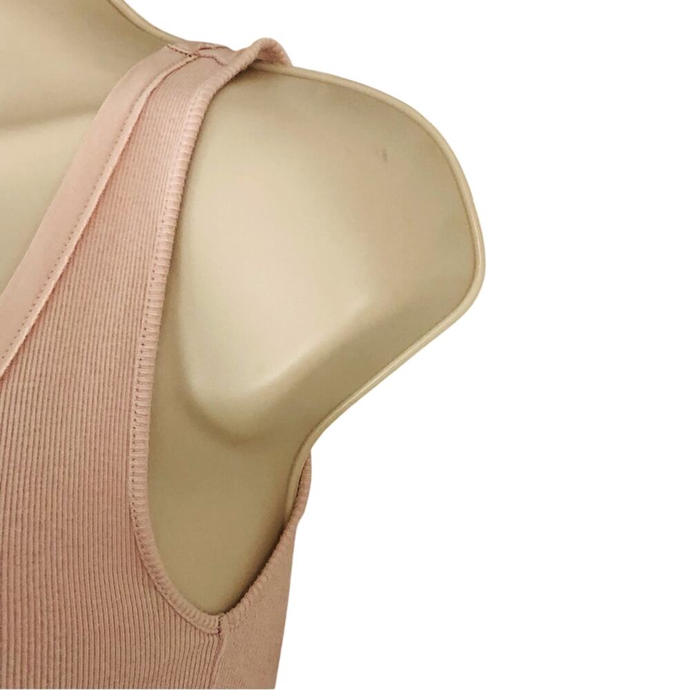 Loft Soft Pink Blush Sleeveless Tank Top Embellished Feminine Scoop Neck - Picture 6 of 16